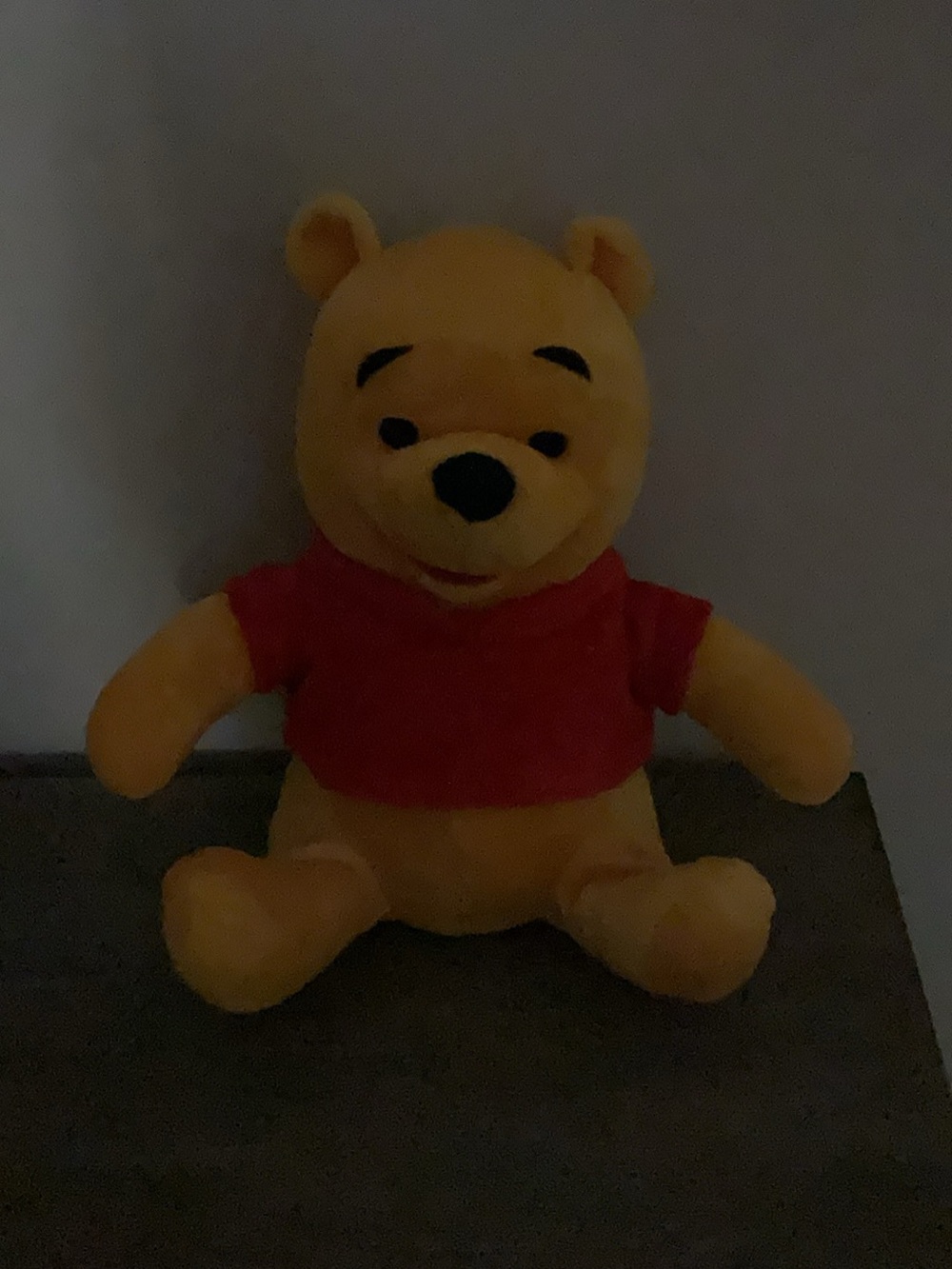 Disney Winnie the Pooh Plush - Yellow with Red Shirt